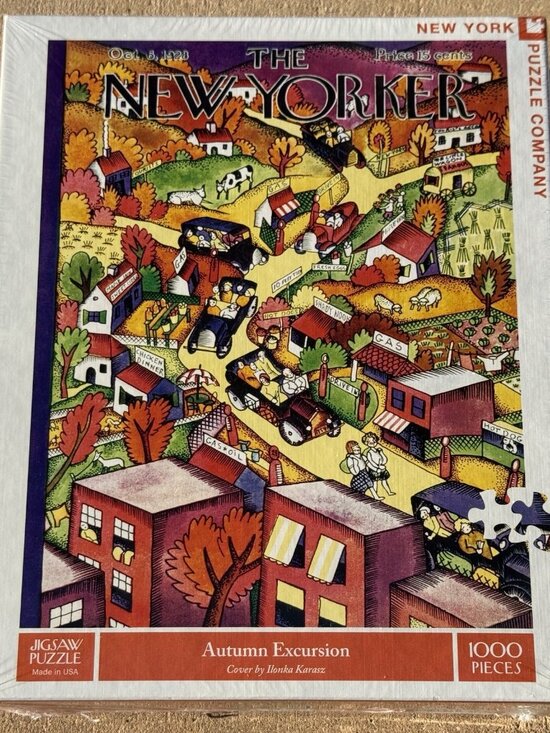 New York Puzzle Company Other - New York Puzzle Company The New Yorker Magazine Covers Autumn Excursion 1000 Pcs